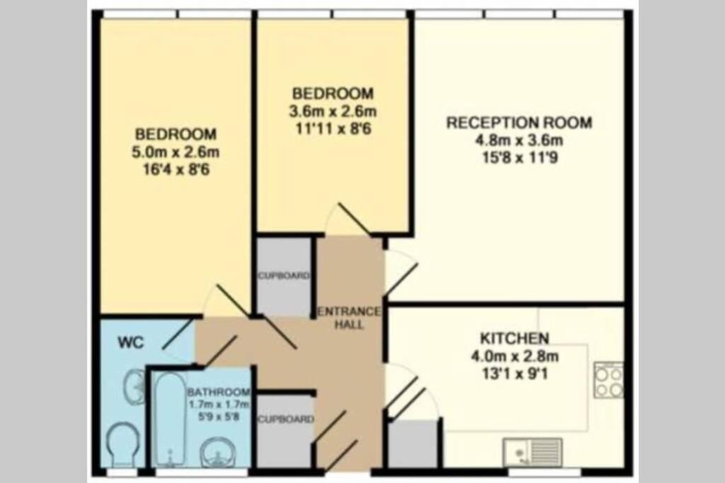 Super Spacious 2 Bedroom Apt 20Mn From Central. London Exterior foto